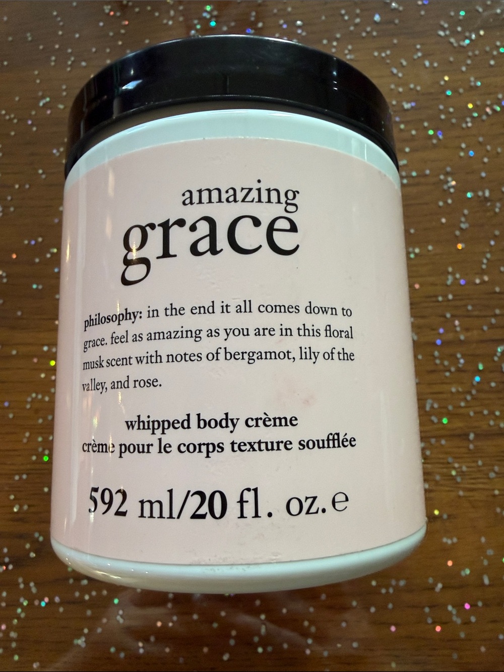 Philosophy Amazing Grace Whipped Body Crème - light pink & black